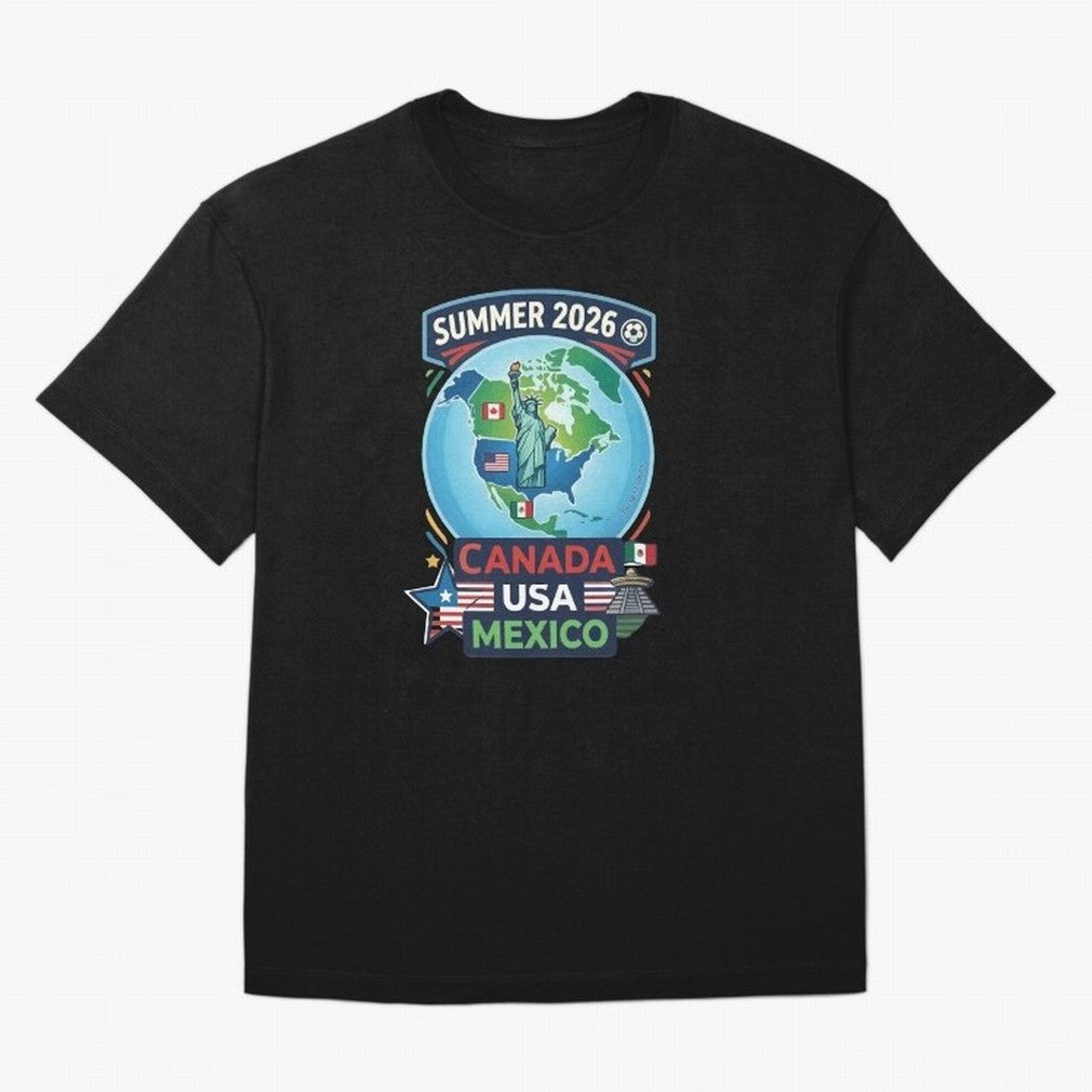 SUMMER 2026 SOCCER Classic T-Shirt Represent Football Lovers during Global Football Passion for FIFA World Cup 2026, Filled with Mbappe and Neymar, Portugal, Spain and Germany, Champion Mindset, Group Stage Buzz, Knockout Tension and Passionate Fan