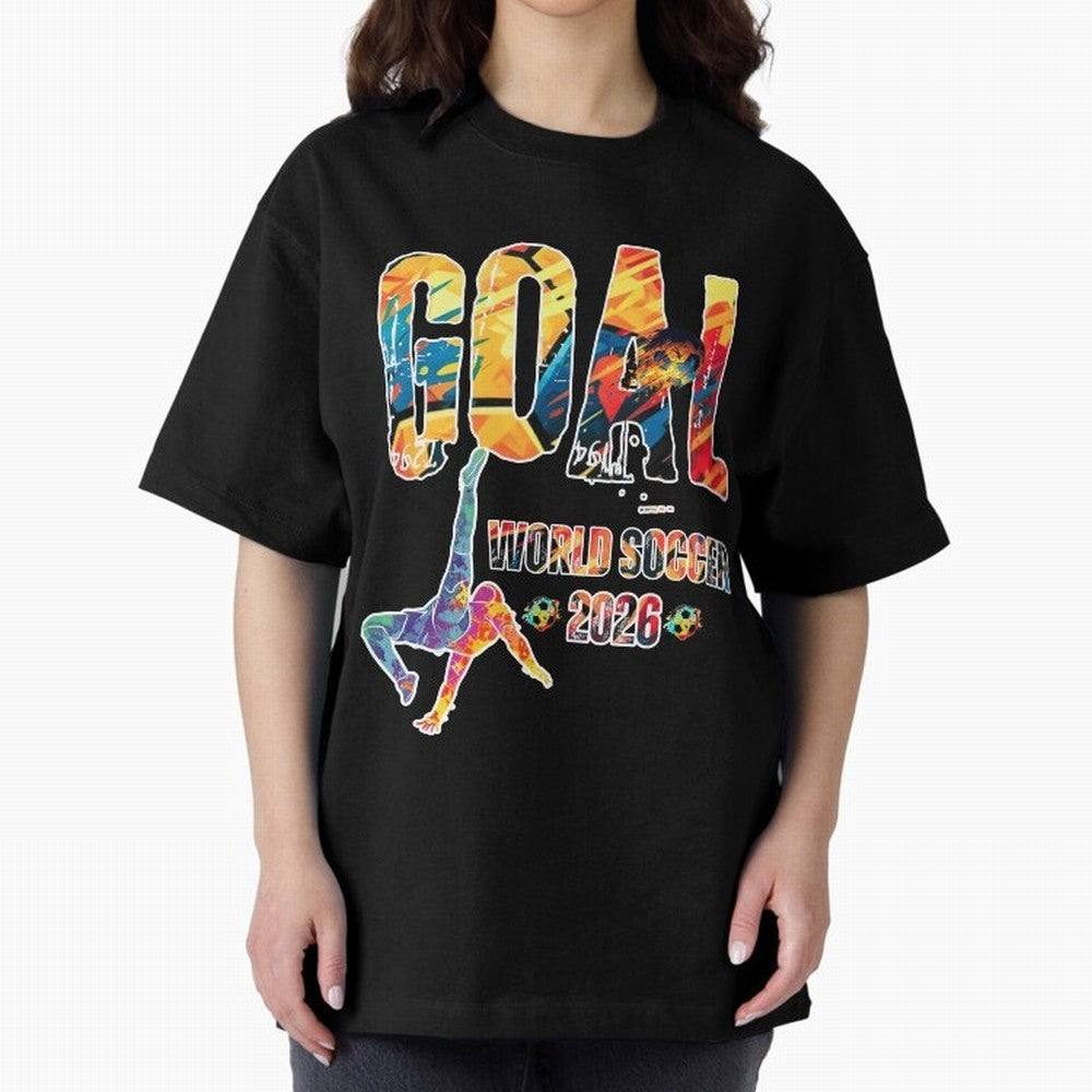 Goal World Soccer Championship 2026 Classic T-Shirt Carry the Dream of FIFA World Cup 2026 USA Canada Mexico for Fans of Haaland and Mbappe and France, Bringing Classic Soccer Heritage, Championship Pressure, Fan Loyalty and International Pride;