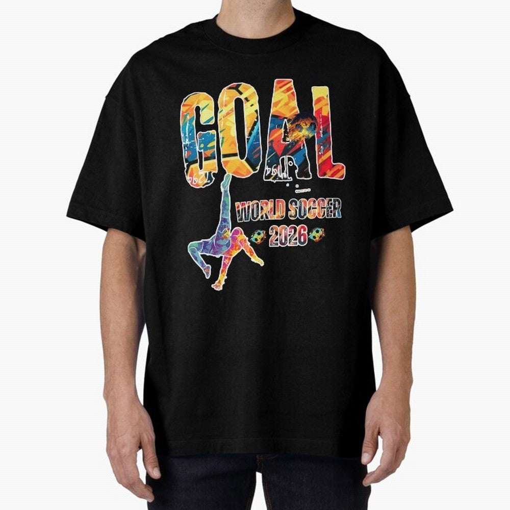 Goal World Soccer Championship 2026 Classic T-Shirt Carry the Dream of FIFA World Cup 2026 USA Canada Mexico for Fans of Haaland and Mbappe and France, Bringing Classic Soccer Heritage, Championship Pressure, Fan Loyalty and International Pride;