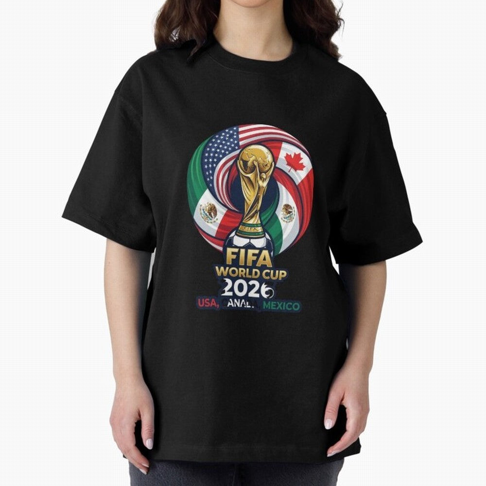 Glossy Host Nations Trophy Shield Classic T-Shirt Make Game Day About the FIFA World Cup 2026 Journey through Neymar, Haaland and Cristiano Ronaldo Highlights, Portugal, Spain and Germany Pride, Goal Celebration Energy, Supporter Heritage, Football
