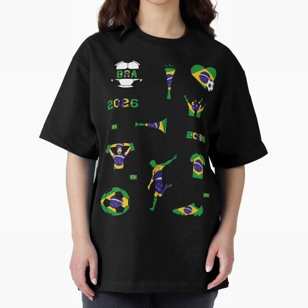 Brazil 2026 Soccer Collection Classic T-Shirt Bring Global Tournament Vibes to FIFA World Cup 2026 for Fans of CR7 and Spain, Bringing Goal Celebration Energy, Supporter Heritage, Football Icons and Worldwide Tournament Joy; Perfect for People Who