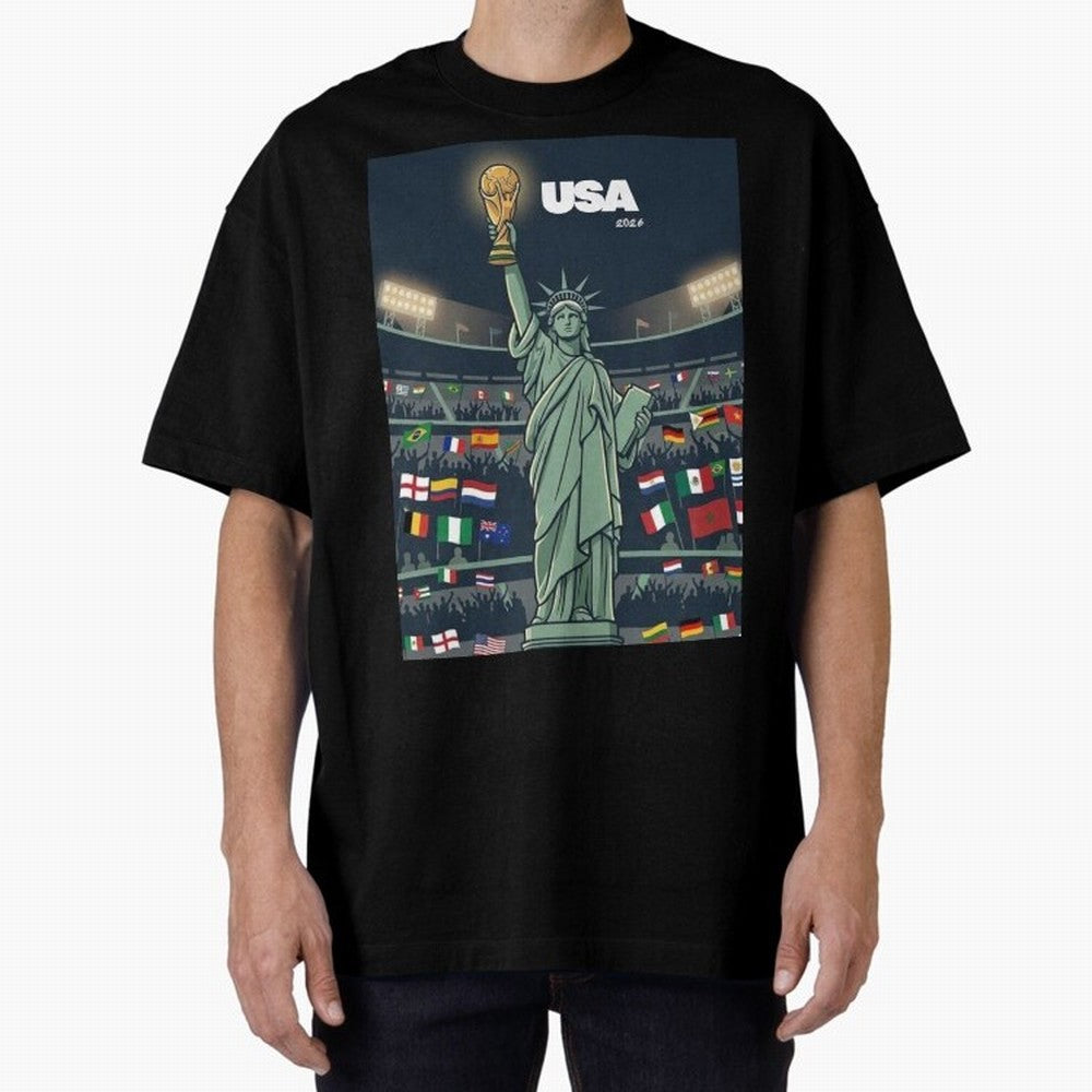 World Cup USA 2026 Classic T-Shirt Celebrate Fan Culture around Global Football Passion for FIFA World Cup 2026 USA Canada Mexico, with Neymar, Brazil, Vintage Soccer Flavor, Modern Football Stars, National Flags and Final Night Emotion; Ideal for
