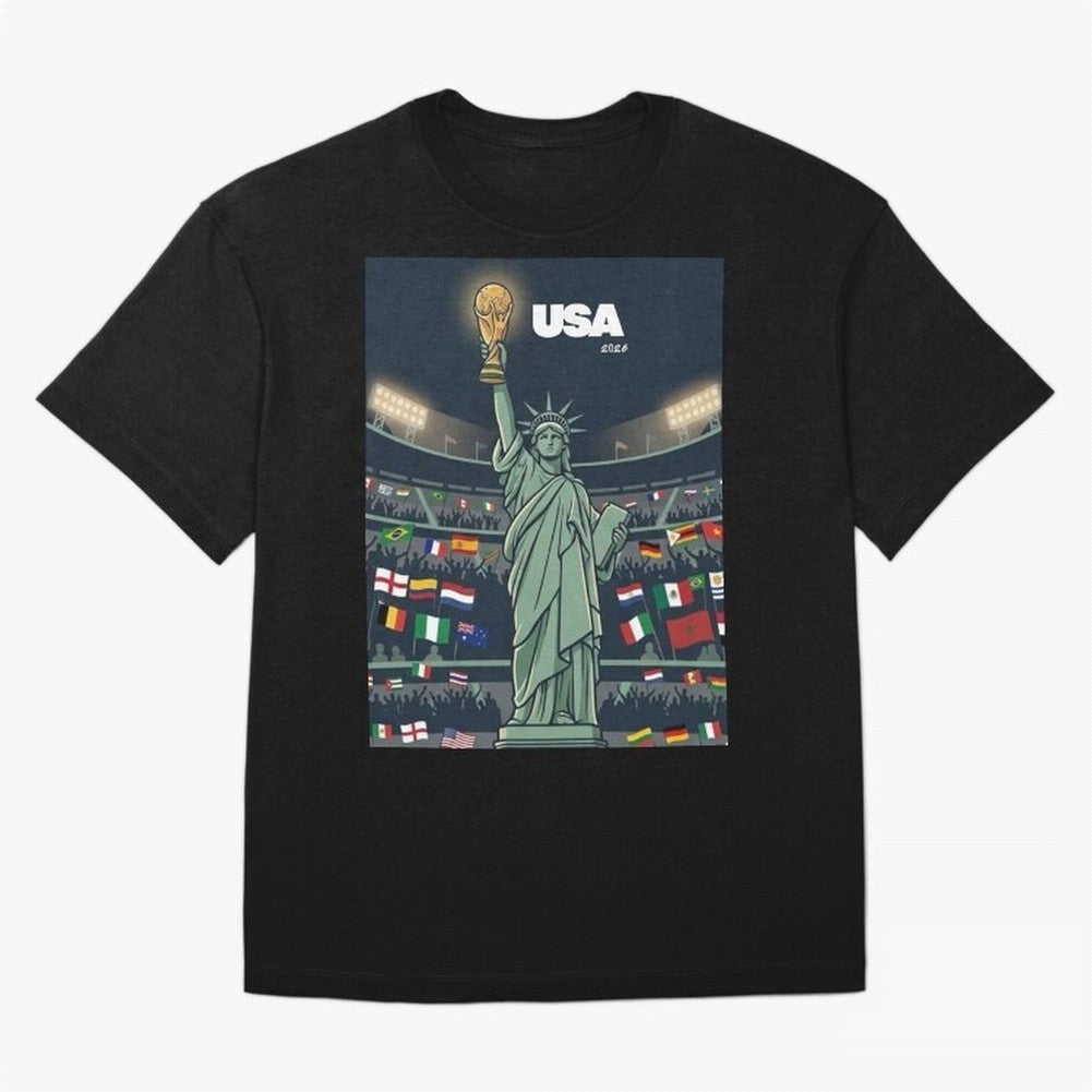 World Cup USA 2026 Classic T-Shirt Celebrate Fan Culture around Global Football Passion for FIFA World Cup 2026 USA Canada Mexico, with Neymar, Brazil, Vintage Soccer Flavor, Modern Football Stars, National Flags and Final Night Emotion; Ideal for