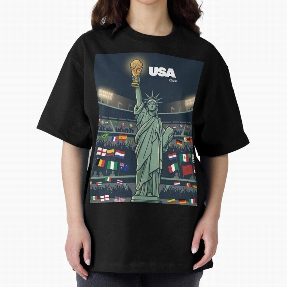 World Cup USA 2026 Classic T-Shirt Celebrate Fan Culture around Global Football Passion for FIFA World Cup 2026 USA Canada Mexico, with Neymar, Brazil, Vintage Soccer Flavor, Modern Football Stars, National Flags and Final Night Emotion; Ideal for
