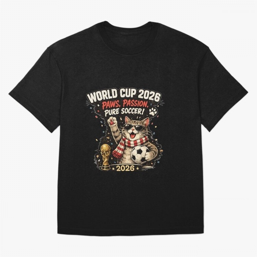 World Cup 2026 Funny Cat Soccer Retro Shirt Classic T-Shirt Bring Global Tournament Vibes to FIFA World Cup 2026 Built around Messi, Neymar and Mbappe, Brazil, Portugal and Argentina Energy, Tournament Hype, Historic Matchups, Family Viewing