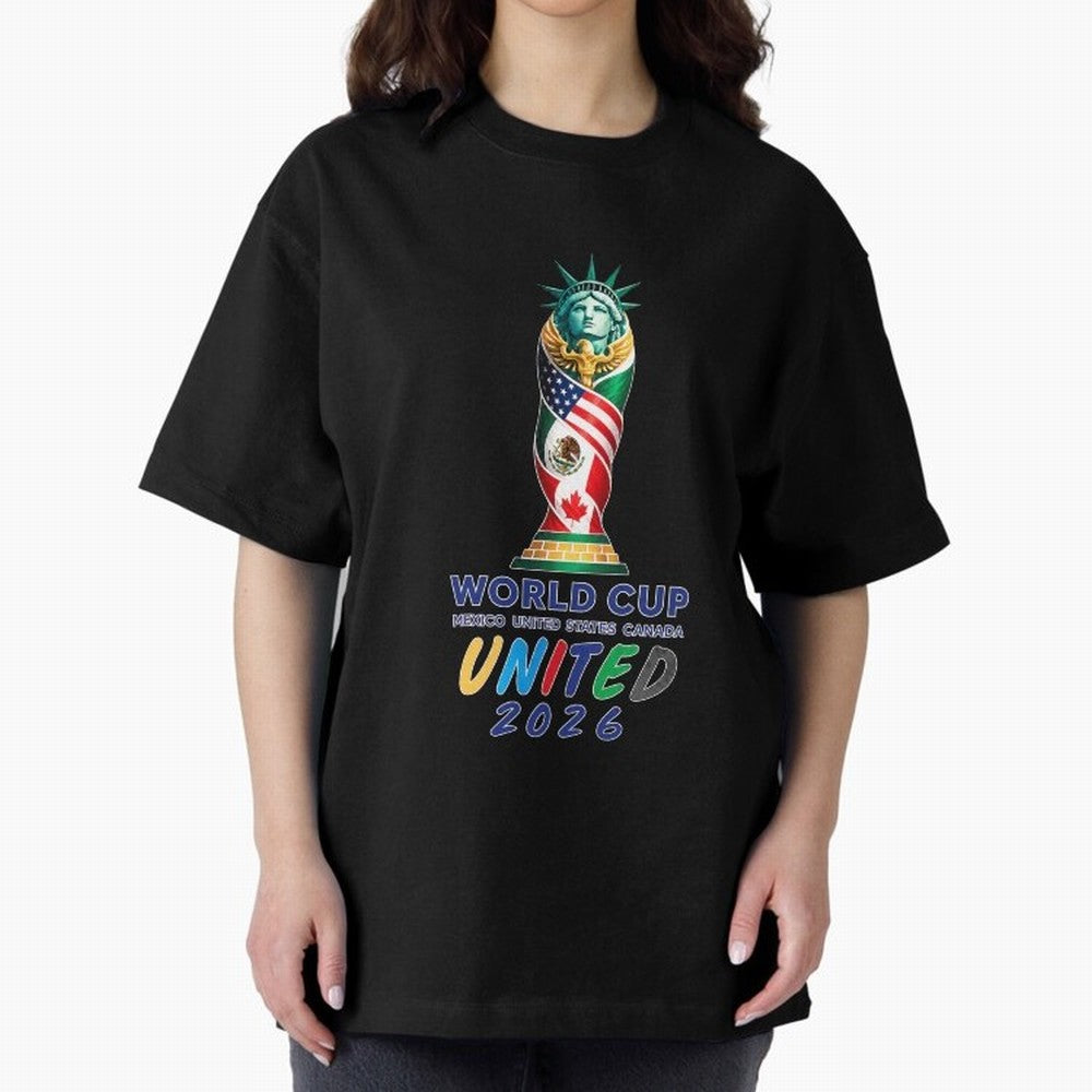 World Cup United 2026 Mexico USA Canada Soccer Design Classic T-Shirt Honor Football Greatness during FIFA World Cup 2026 Group Stage for Fans of Mbappe and England, Bringing Retro Football Energy, Iconic Rivalries, Trophy Chase Drama and Stadium