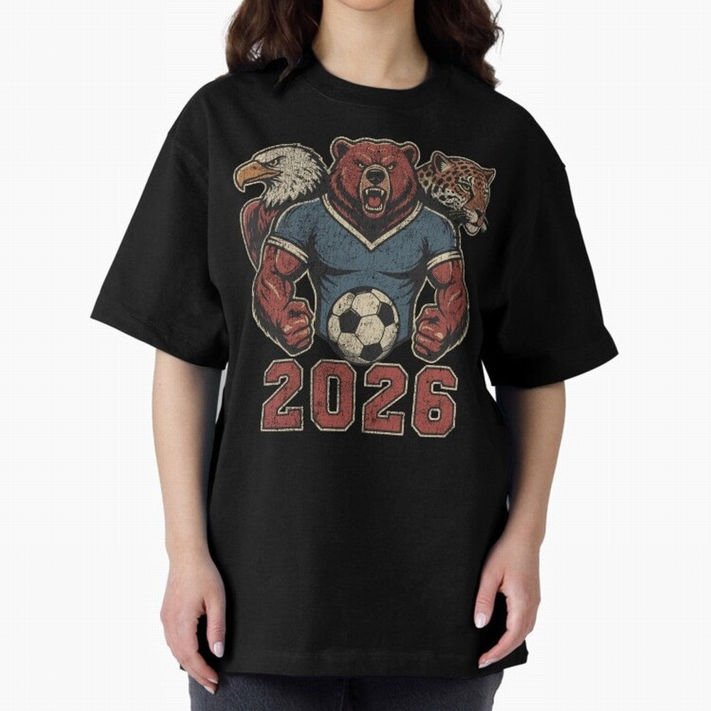 World Cup 2026 Host Mascots | USA Canada Mexico Soccer Classic T-Shirt Keep the Legacy of FIFA World Cup 2026 USA Canada Mexico for Fans of CR7 and Messi and Spain and Netherlands, Bringing Classic Soccer Heritage, Championship Pressure, Fan