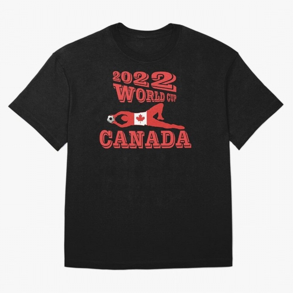 CANADA, Qatar World Cup 2022 Classic T-Shirt Back Your Heroes with FIFA World Cup 2026 for Fans of Neymar and Brazil, Portugal and Argentina, Bringing Championship Spirit, Famous Goals, Roaring Crowds and International Football Unity; Ideal for
