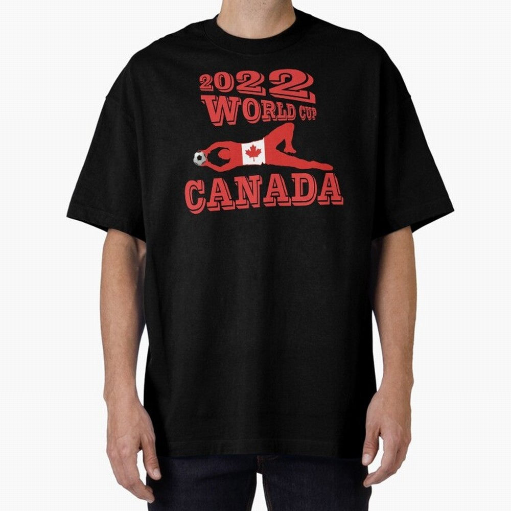 CANADA, Qatar World Cup 2022 Classic T-Shirt Back Your Heroes with FIFA World Cup 2026 for Fans of Neymar and Brazil, Portugal and Argentina, Bringing Championship Spirit, Famous Goals, Roaring Crowds and International Football Unity; Ideal for