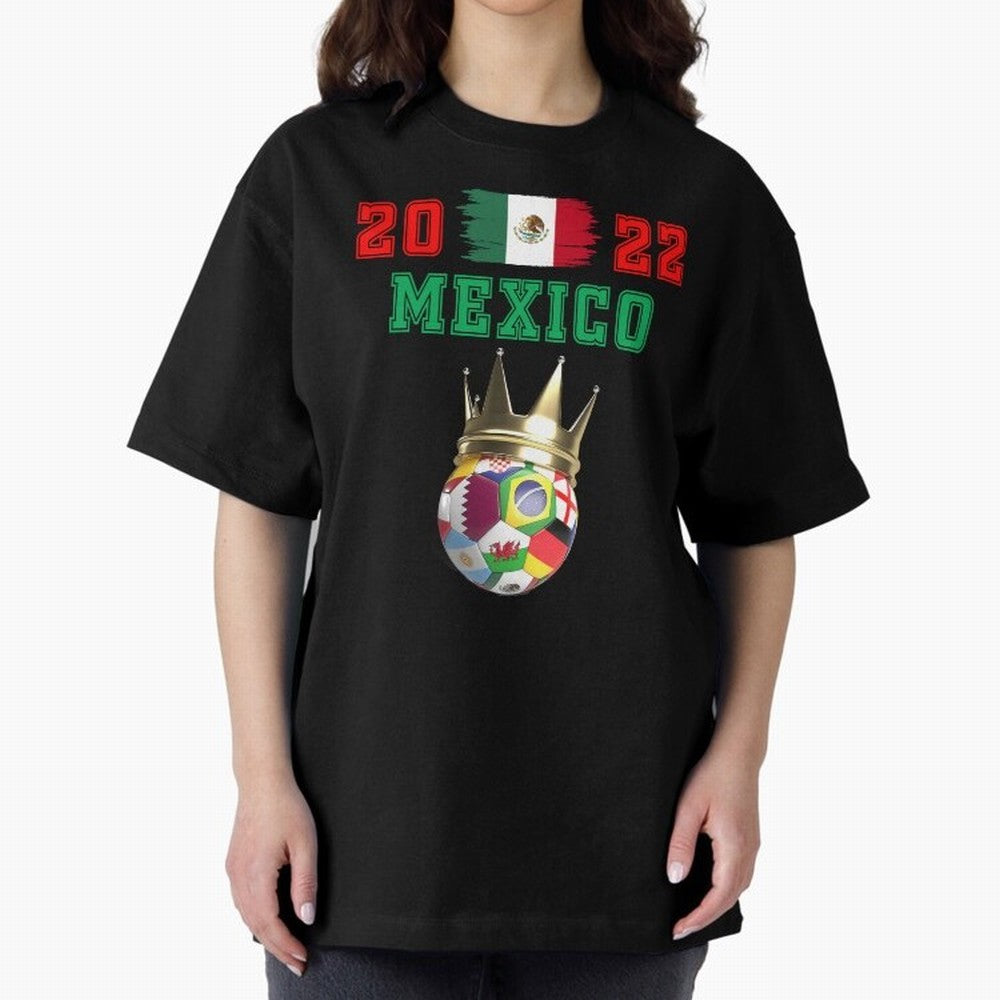 Mexico soccer world cup jersey 2022 football Classic T-Shirt Spotlight FIFA World Cup 2026 for Fans of Messi, CR7 and Mbappe and Portugal, Bringing Global Supporter Spirit, Legendary Goals, National Colors and Tournament Celebration; Perfect for