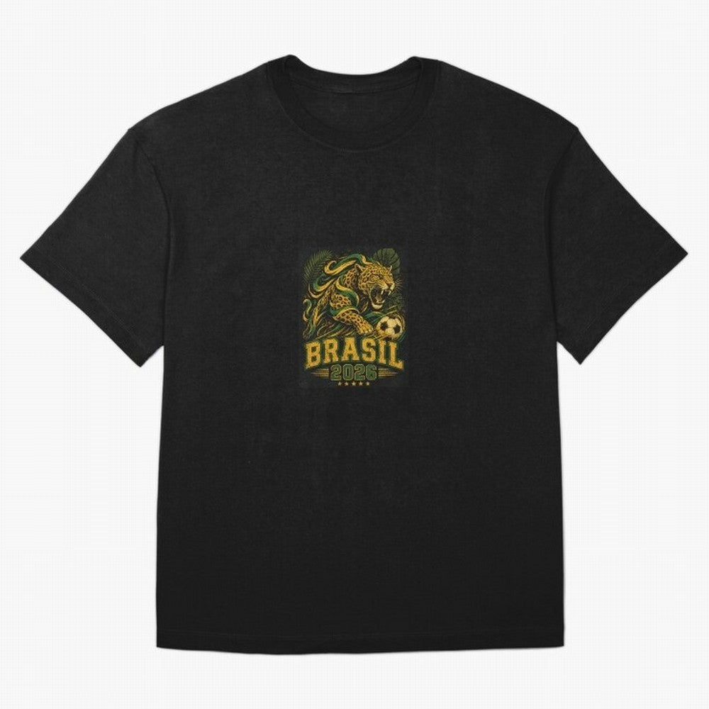 Samba Flame - Brasil World Cup 2026 Fan shirt Classic T-Shirt Celebrate Classic Football Spirit in Global Football Passion for FIFA World Cup 2026 Group Stage, Connected to Messi, Neymar and Mbappe, Argentina and Brazil, Global Supporter Spirit,