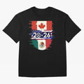 Glitched United 2026 - North America Emblem Cup Classic T-Shirt Honor the Beautiful Game during FIFA World Cup 2026 Capturing Messi and Cristiano Ronaldo, Spain Energy, Stadium Memories, Football Loyalty, International Chants and Championship