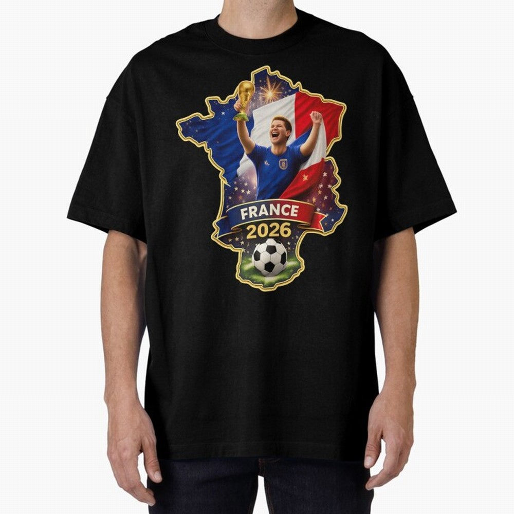 France Map Silhouette 2026 Football Victory Graphic Classic T-Shirt Experience FIFA World Cup 2026 Spirit, Built around Argentina, Messi, Stadium Chants, National Pride, Trophy Dreams and Unforgettable Football Memories; Ideal for Fans Who Follow
