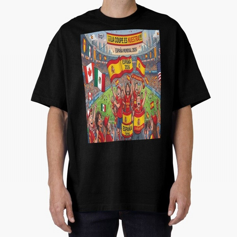 Spain World Cup 2026 - Stadium Classic T-Shirt Make Memories around the FIFA World Cup 2026 Group Stage Journey through Haaland and Mbappe Highlights, England, France and Netherlands Pride, Championship Spirit, Famous Goals, Roaring Crowds and