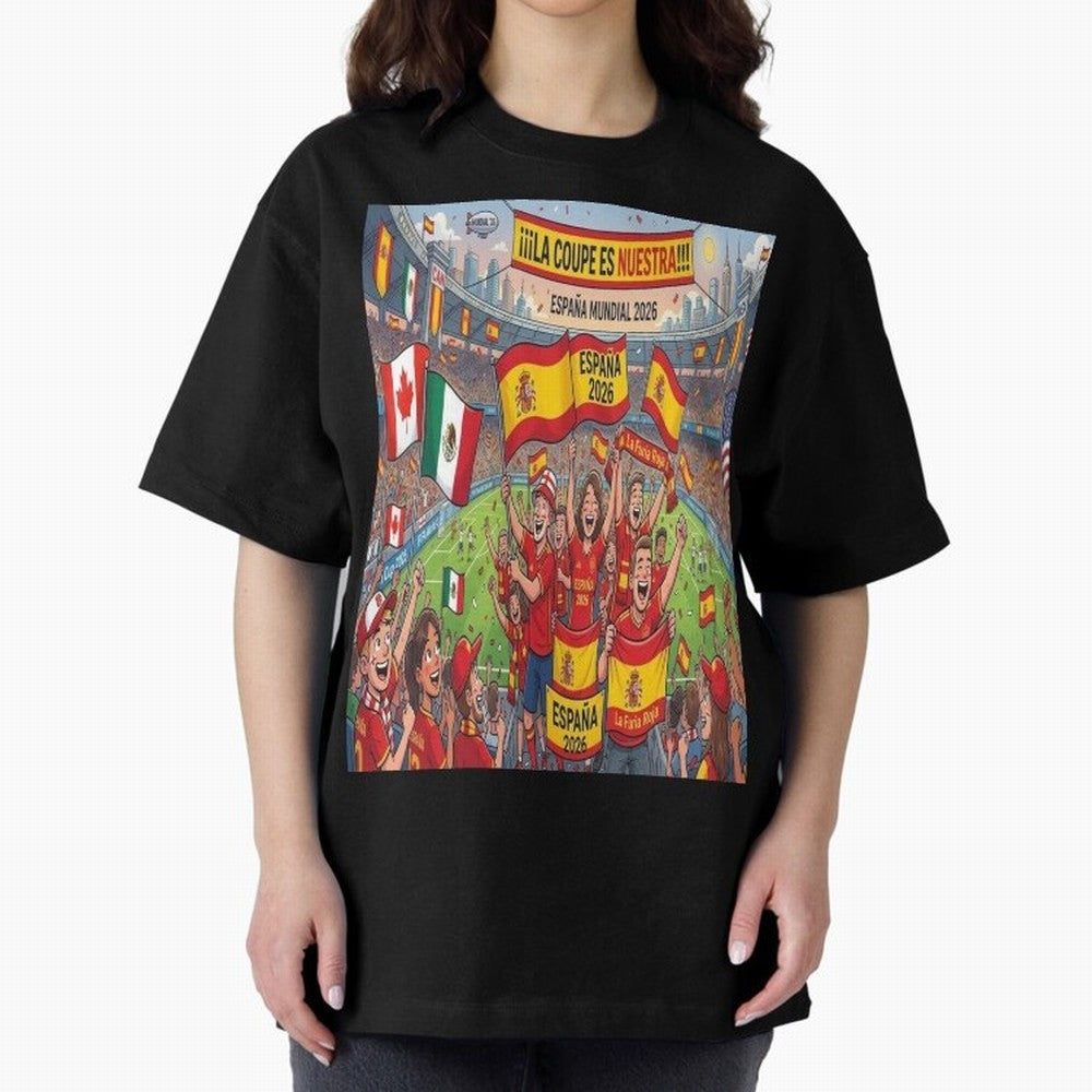 Spain World Cup 2026 - Stadium Classic T-Shirt Make Memories around the FIFA World Cup 2026 Group Stage Journey through Haaland and Mbappe Highlights, England, France and Netherlands Pride, Championship Spirit, Famous Goals, Roaring Crowds and