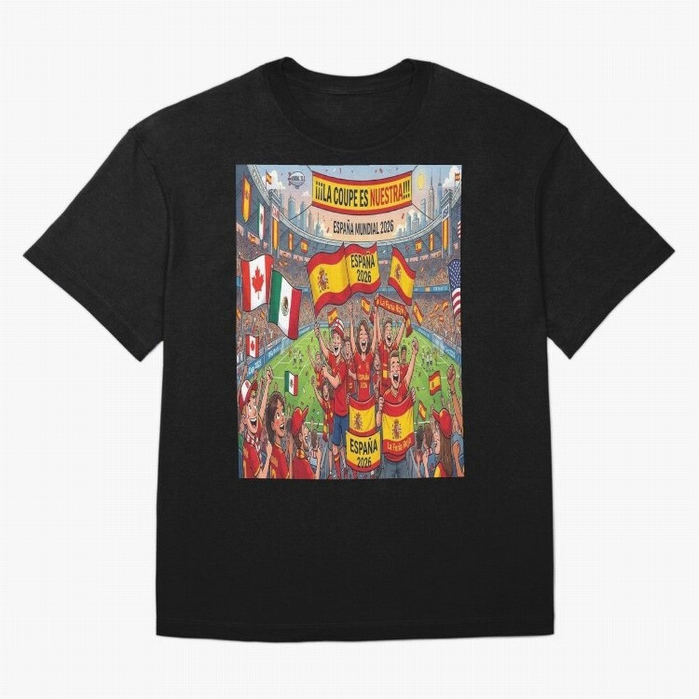 Spain World Cup 2026 - Stadium Classic T-Shirt Make Memories around the FIFA World Cup 2026 Group Stage Journey through Haaland and Mbappe Highlights, England, France and Netherlands Pride, Championship Spirit, Famous Goals, Roaring Crowds and