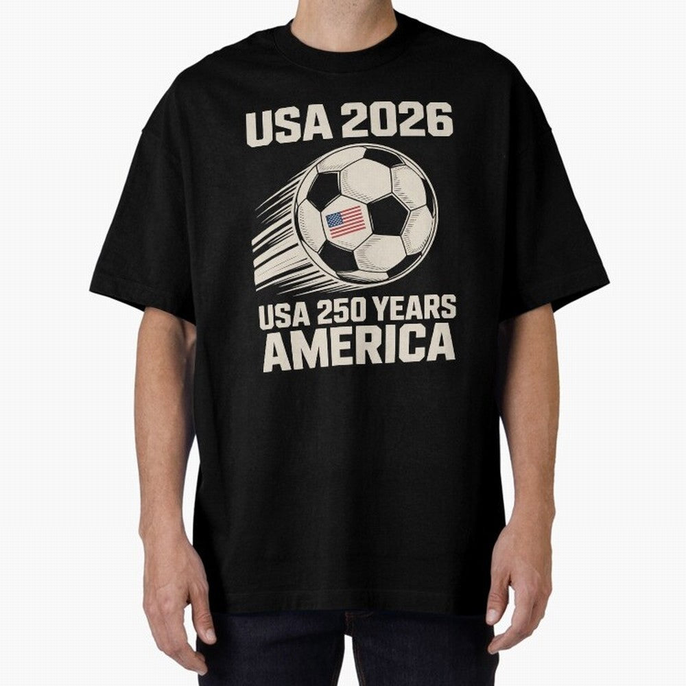 Usa 2026 Soccer 250 Years Women Kids 4th of July Classic T-Shirt Support Iconic Players in FIFA World Cup 2026 Celebrating Messi and Cristiano Ronaldo, Argentina and Brazil Energy, Football History, Final Match Energy, Crowd Noise and Once in a