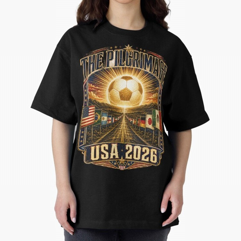 The Pilgrimage World Cup 2026 Soccer T-Shirt Classic T-Shirt Feel the Heartbeat of FIFA World Cup 2026 USA Canada Mexico Spirit, Featuring England, France and Netherlands, Neymar, Classic Soccer Heritage, Championship Pressure, Fan Loyalty and