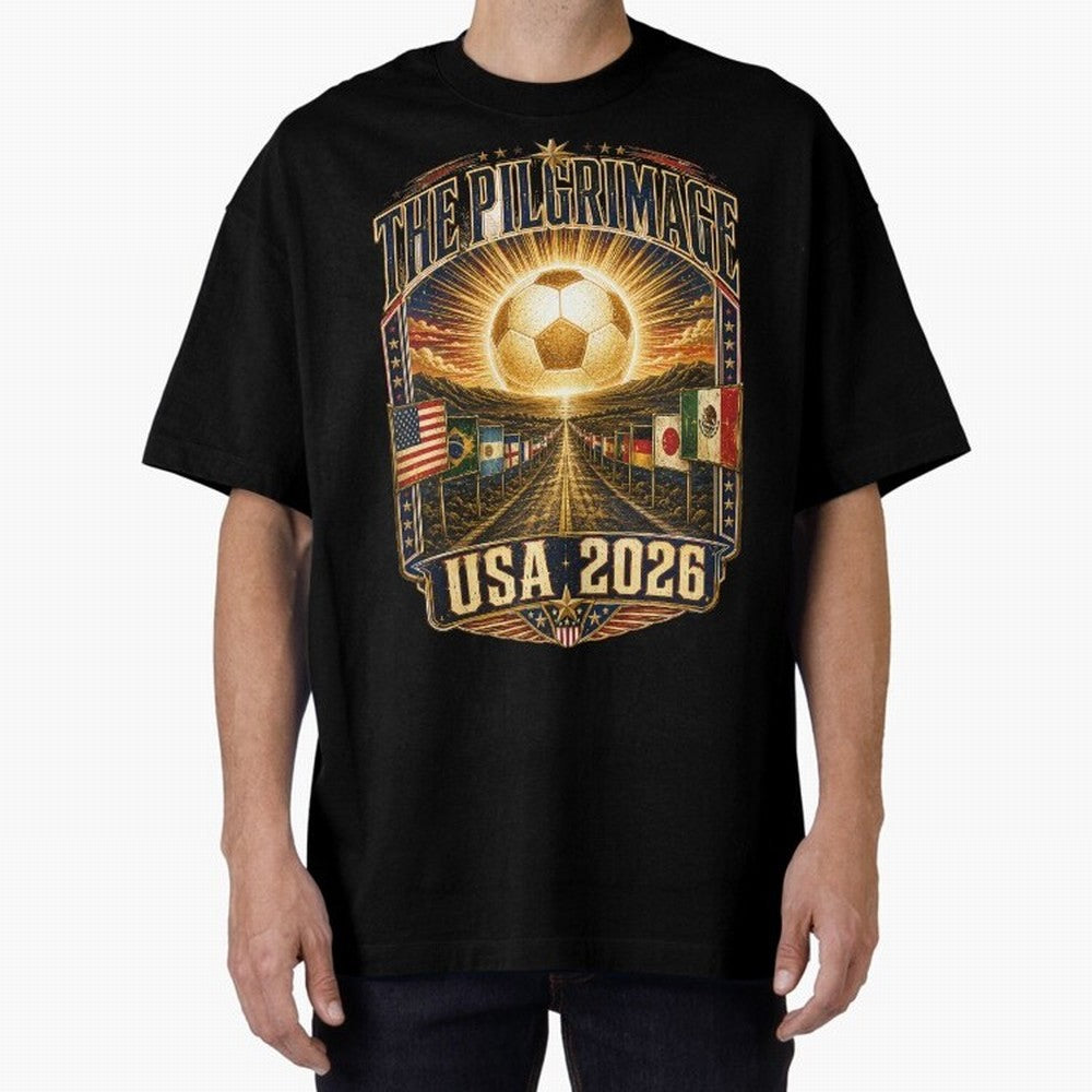 The Pilgrimage World Cup 2026 Soccer T-Shirt Classic T-Shirt Feel the Heartbeat of FIFA World Cup 2026 USA Canada Mexico Spirit, Featuring England, France and Netherlands, Neymar, Classic Soccer Heritage, Championship Pressure, Fan Loyalty and