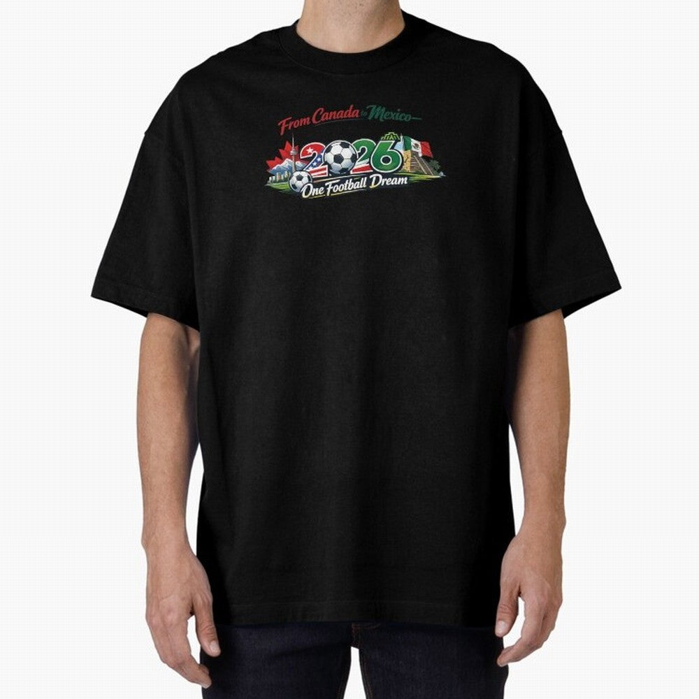 2026 Football Fan Design - North America - Three Nations One Dream Classic T-Shirt Carry the Colors and Pride of FIFA World Cup 2026 Group Stage Centered on Messi, France and Portugal Energy, Stadium Chants, National Pride, Trophy Dreams and