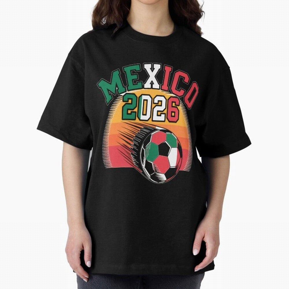 Mexico 2026 Vintage Soccer Shirt Retro Futbol Fan Tee Classic T-Shirt Make Your Look Match FIFA World Cup 2026 Made for Cristiano Ronaldo, Haaland and CR7, France and Portugal Energy, Classic Soccer Heritage, Championship Pressure, Fan Loyalty and