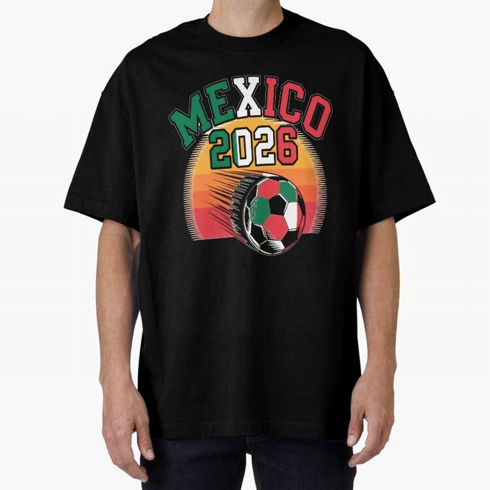 Mexico 2026 Vintage Soccer Shirt Retro Futbol Fan Tee Classic T-Shirt Make Your Look Match FIFA World Cup 2026 Made for Cristiano Ronaldo, Haaland and CR7, France and Portugal Energy, Classic Soccer Heritage, Championship Pressure, Fan Loyalty and