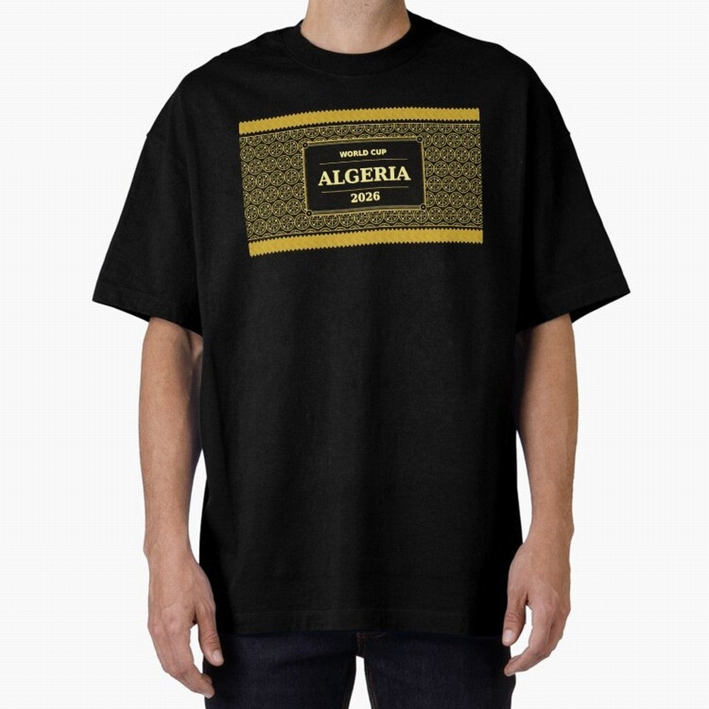 Algeria Football Fan 2026 Black Gold Luxury ¡ª Soccer Fan Gift Classic T-Shirt Celebrate Football Heritage in Match Day Hype around FIFA World Cup 2026, Neymar, Portugal, Spain and Germany, Worldwide Fan Energy, Dramatic Goals, Stadium Lights and
