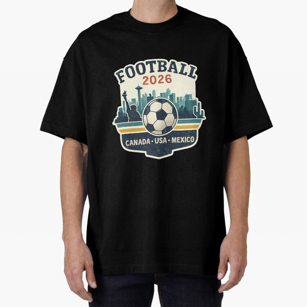 Football 2026 ¨C One World One Goal Classic T-Shirt Feel the Trophy Chase of FIFA World Cup 2026 Group Stage Spirit, Highlighting France, Messi, Classic Soccer Heritage, Championship Pressure, Fan Loyalty and International Pride; Great for