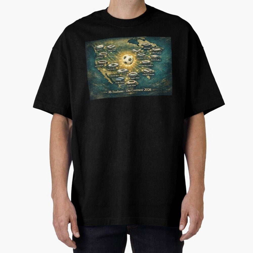 2026 Stadiums Across North America World Cup Classic T-Shirt Relive Global Football Passion for FIFA World Cup 2026, Capturing Cristiano Ronaldo, Spain and Netherlands, Retro Football Energy, Iconic Rivalries, Trophy Chase Drama and Stadium