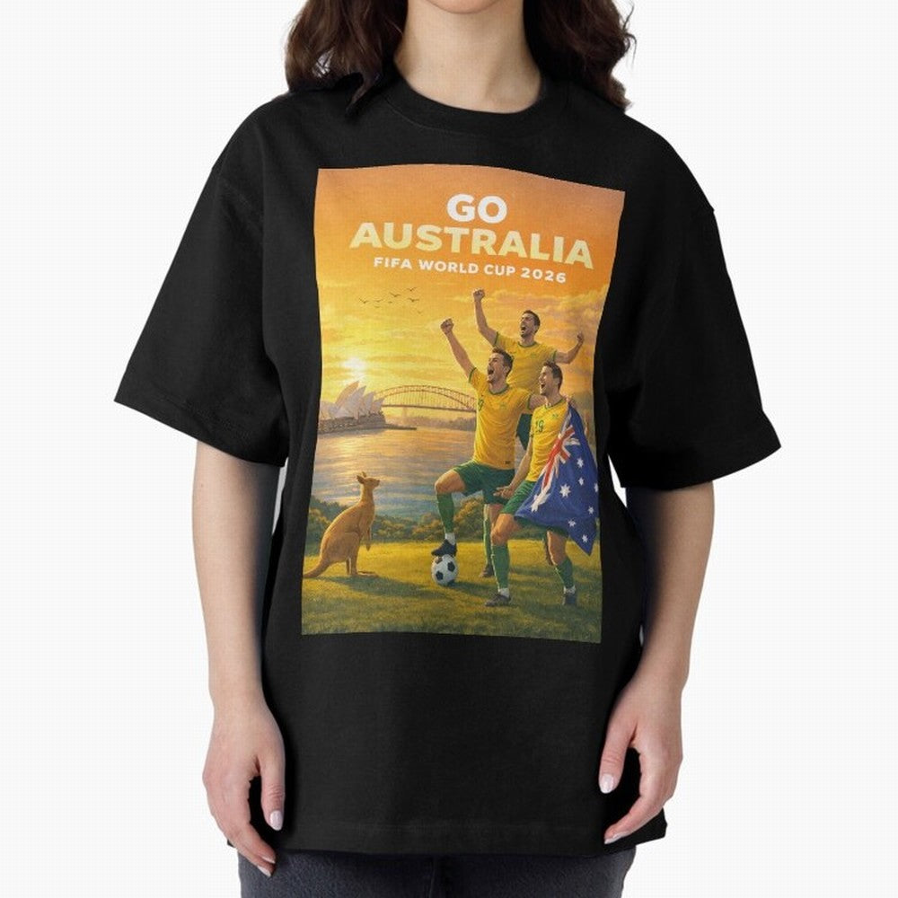 Australia Socceroos FIFA World Cup 2026 Sydney Football Australia Kangaroos Classic T-Shirt Back Your Heroes with FIFA World Cup 2026 for Fans of Messi, CR7 and Mbappe and Portugal, Spain and Germany, Bringing Football Festival Excitement, Trophy