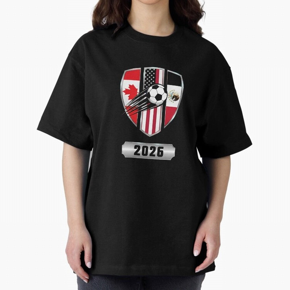 North United America Shield 2026 Cup T-Shirt_82794382 Classic T-Shirt Bring Home FIFA World Cup 2026 Featuring Messi, CR7 and Mbappe, Argentina, France and Brazil Energy, Match Day Excitement, Supporter Culture, Golden Goals and Global Football