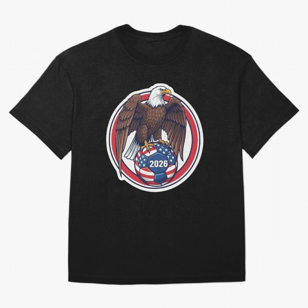 USA Eagle Soccer 2026 ¨C American Pride Football Design Classic T-Shirt Bring World Football Passion into Global Football Passion for FIFA World Cup 2026 USA Canada Mexico, with Haaland and Mbappe, Portugal, Football Festival Excitement, Trophy