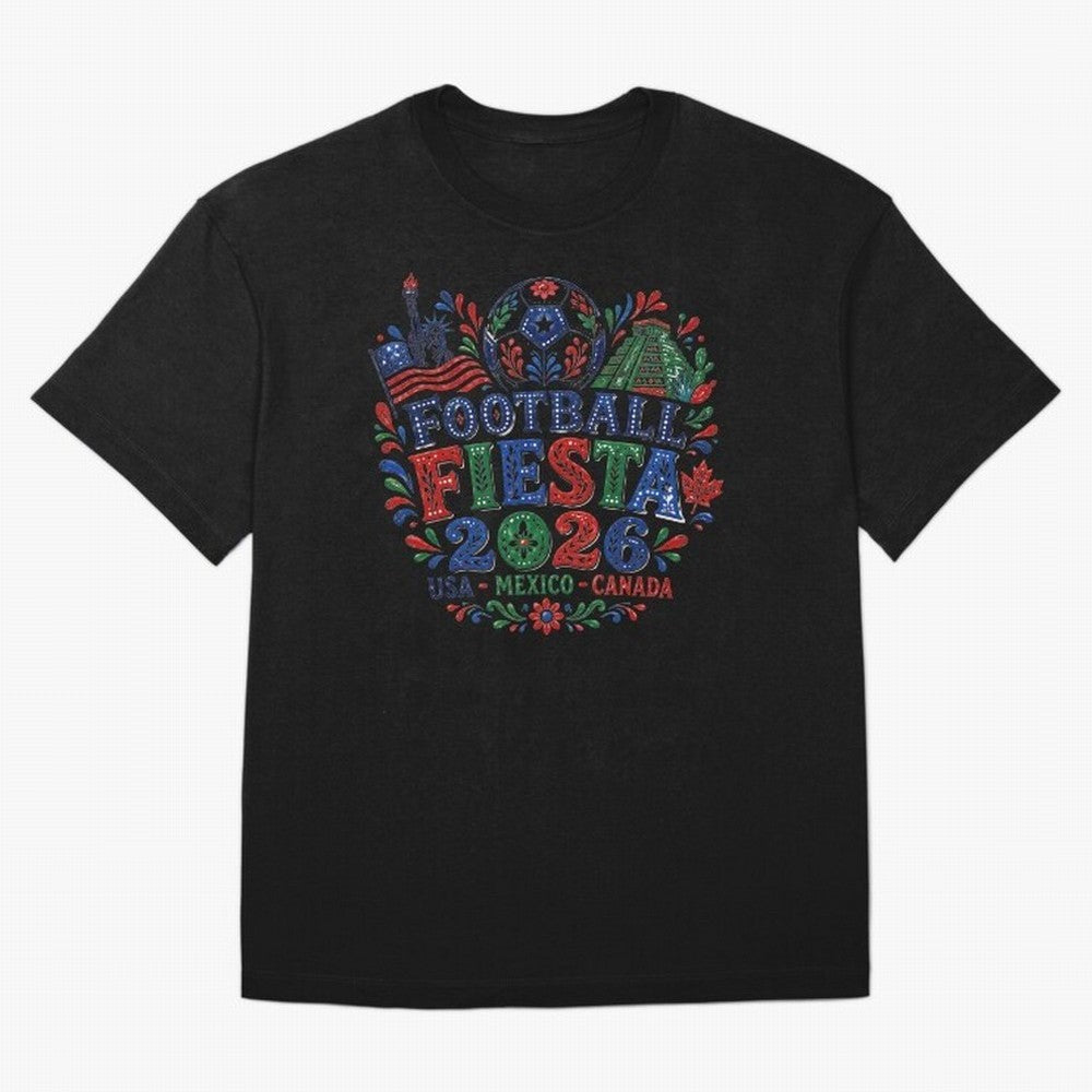 Football Fiesta 2026 USA Mexico Canada Soccer Art Classic T-Shirt Capture FIFA World Cup 2026 Group Stage Filled with CR7 and Messi, Argentina and Brazil Energy, Retro Football Energy, Iconic Rivalries, Trophy Chase Drama and Stadium Atmosphere;