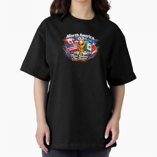2026 Football Fan Design - North America - Three Nations One Dream Classic T-Shirt Step into FIFA World Cup 2026 for Fans of Cristiano Ronaldo and France and Portugal, Bringing Retro Football Energy, Iconic Rivalries, Trophy Chase Drama and Stadium