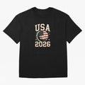USA Soccer World Cup 2026 American Fan T-Shirt_88555733 Classic T-Shirt Discover FIFA World Cup 2026 USA Canada Mexico with Cristiano Ronaldo, Portugal Energy, Game Day Rituals, Football Legends, Country Pride and the Road to the Final; Built for