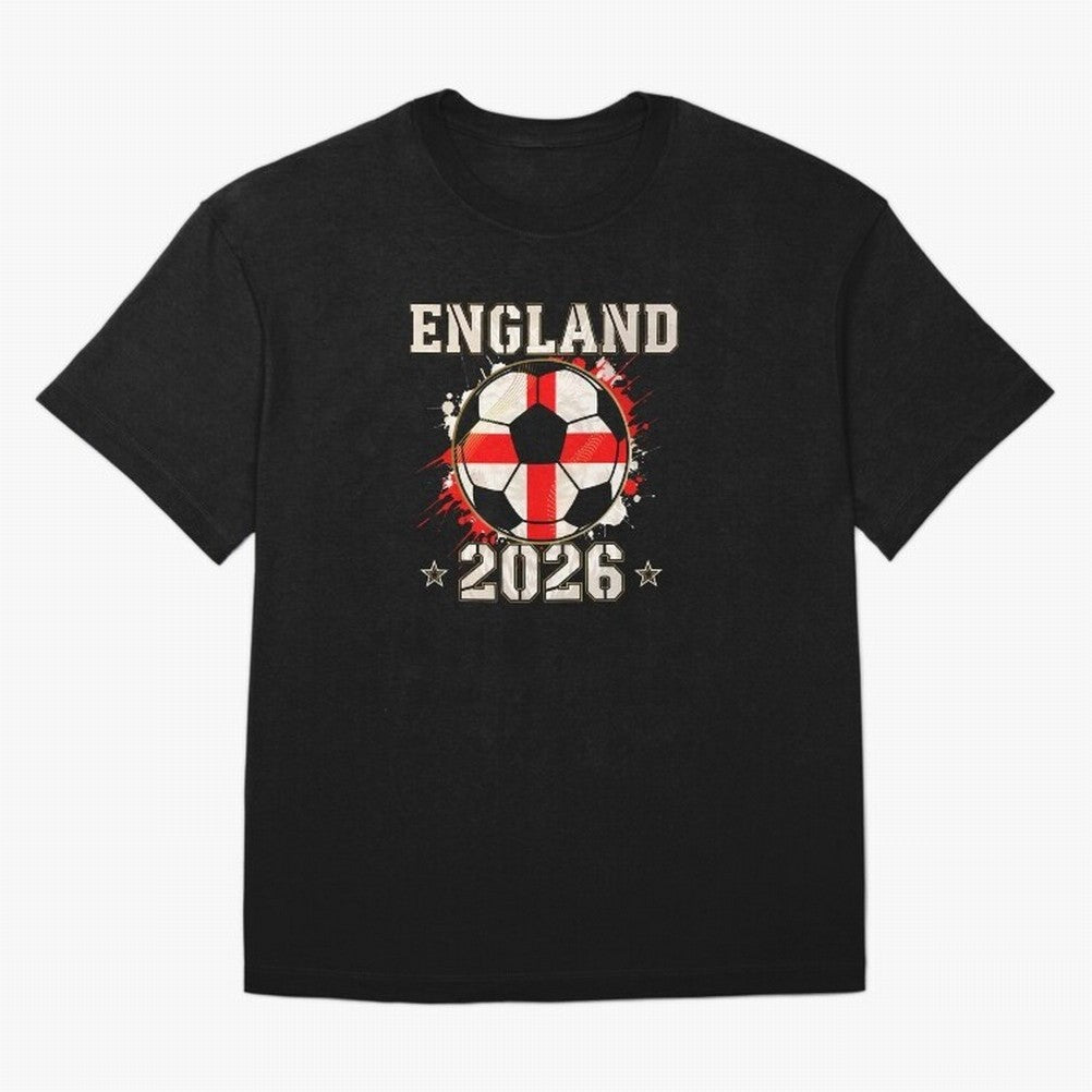 Front Print England Soccer World Cup 2026 - English Fan Gift T-Shirt_84562392 Classic T-Shirt Bring Stadium Energy to Global Football Passion for FIFA World Cup 2026, Driven by Cristiano Ronaldo, Haaland and CR7, Argentina and Brazil, Football