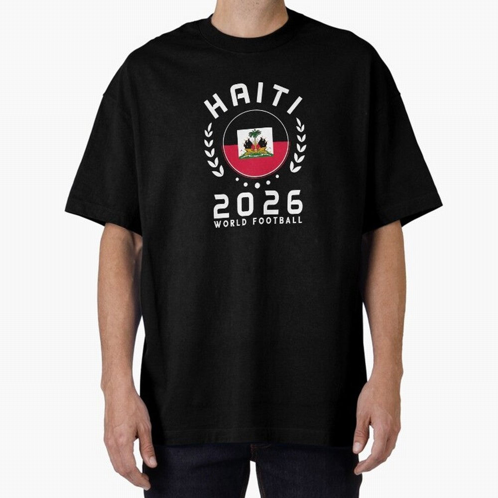 World Cup 2026 Haiti Football Fan Haitian Supporter T-Shirt_84687246 Classic T-Shirt Live for the Drama of FIFA World Cup 2026 Filled with CR7 and Messi, France Energy, Sports Nostalgia, International Competition, Famous Players and Unforgettable
