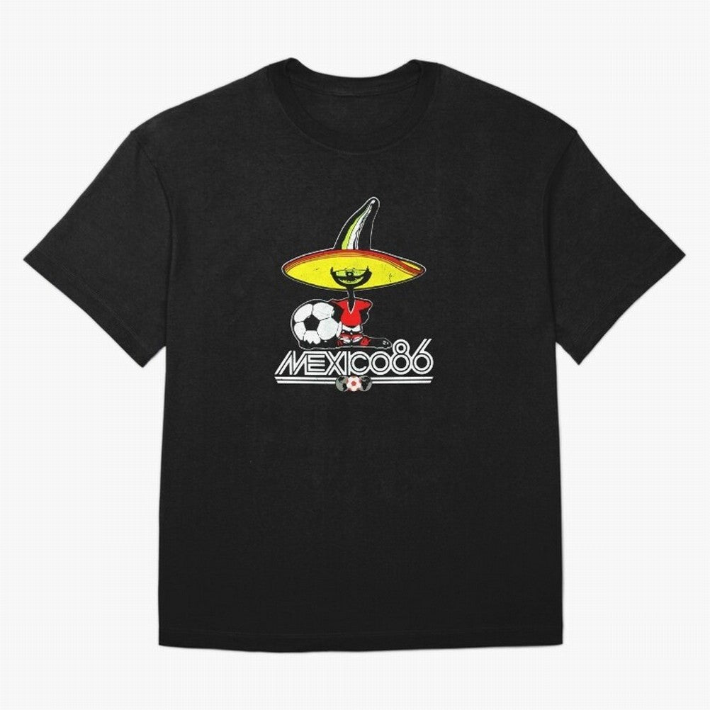 Mexico 86 World Cup Pique Retro Vintage T-Shirt_90751770 Classic T-Shirt Relive the FIFA World Cup 2026 Group Stage Journey through Mbappe and Neymar Highlights, France and Portugal Pride, Fan Favorite Moments, National Team Passion, Big Match