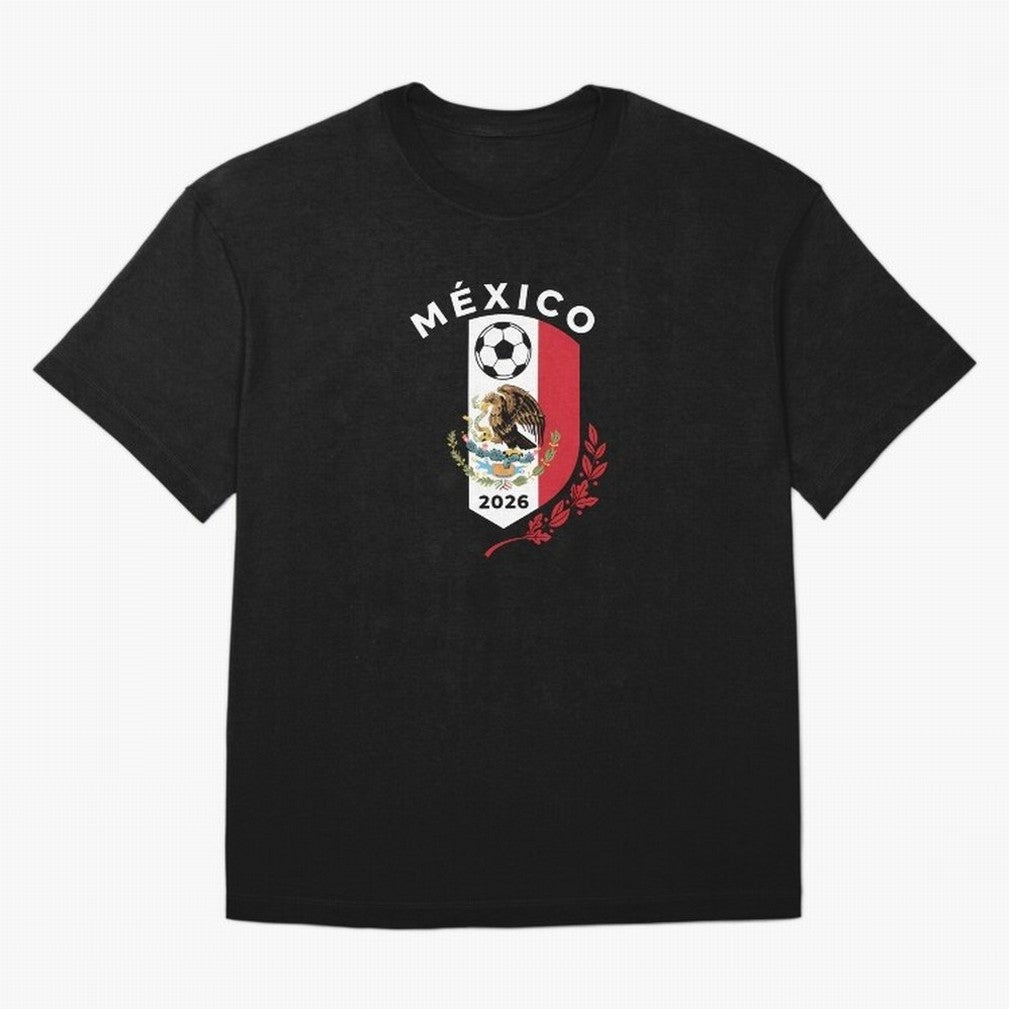 Mexico Emblem World Cup Soccer 2026 Football Crew T-Shirt_83050167 Classic T-Shirt Stand with Match Day Hype around FIFA World Cup 2026, Haaland and Mbappe, Brazil, Portugal and Argentina, Tournament Hype, Historic Matchups, Family Viewing Parties