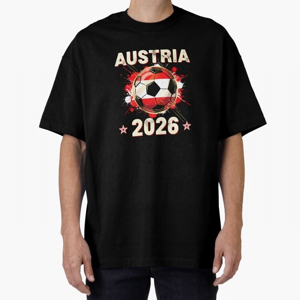 World Cup 2026 Austria Soccer Ball North America - Austrian Fan Gift T-Shirt_85028223 Classic T-Shirt Step into FIFA World Cup 2026 USA Canada Mexico for Fans of Messi, Neymar and Mbappe and Netherlands, Bringing Classic Soccer Heritage,