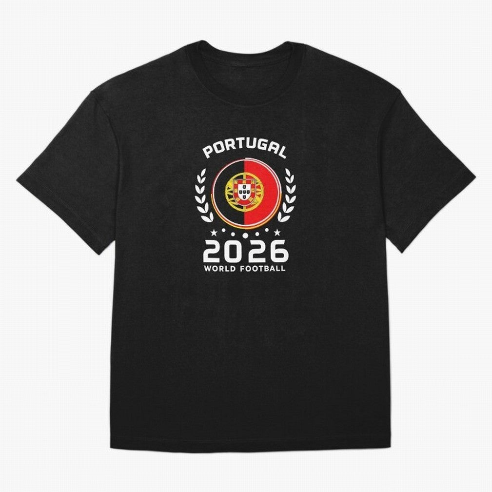 Portugal 2026 World Football Soccer Fan Design T-Shirt_87038236 Classic T-Shirt Create the FIFA World Cup 2026 USA Canada Mexico Journey through Messi and Cristiano Ronaldo Highlights, Argentina and Brazil Pride, Match Day Excitement, Supporter