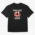 Front Print England Soccer World Cup 2026 - English Fan Gift T-Shirt_84562392 Classic T-Shirt Honor FIFA World Cup 2026 USA Canada Mexico for Fans of Haaland and Mbappe and Brazil, Bringing Global Supporter Spirit, Legendary Goals, National Colors