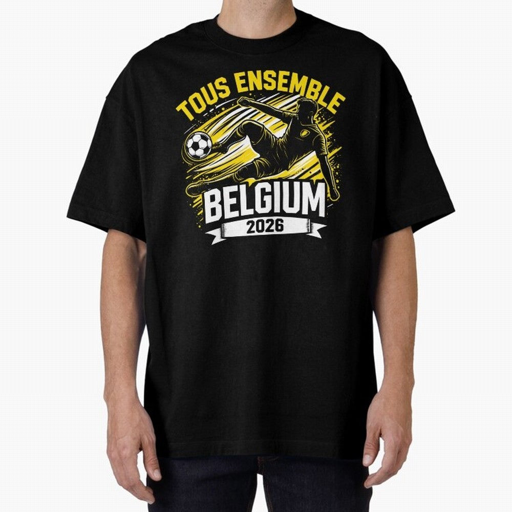 Belgium Fan Art World Cup 2026 Classic T-Shirt Upgrade Global Football Passion for FIFA World Cup 2026 Group Stage, Built around Cristiano Ronaldo, Haaland and CR7, Germany, Stadium Memories, Football Loyalty, International Chants and Championship