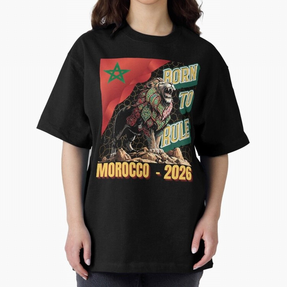 Morocco Football - Born to Rule Classic T-Shirt Celebrate Supporters United by FIFA World Cup 2026 USA Canada Mexico Driven by CR7, Argentina and Brazil Energy, Stadium Memories, Football Loyalty, International Chants and Championship Tradition;