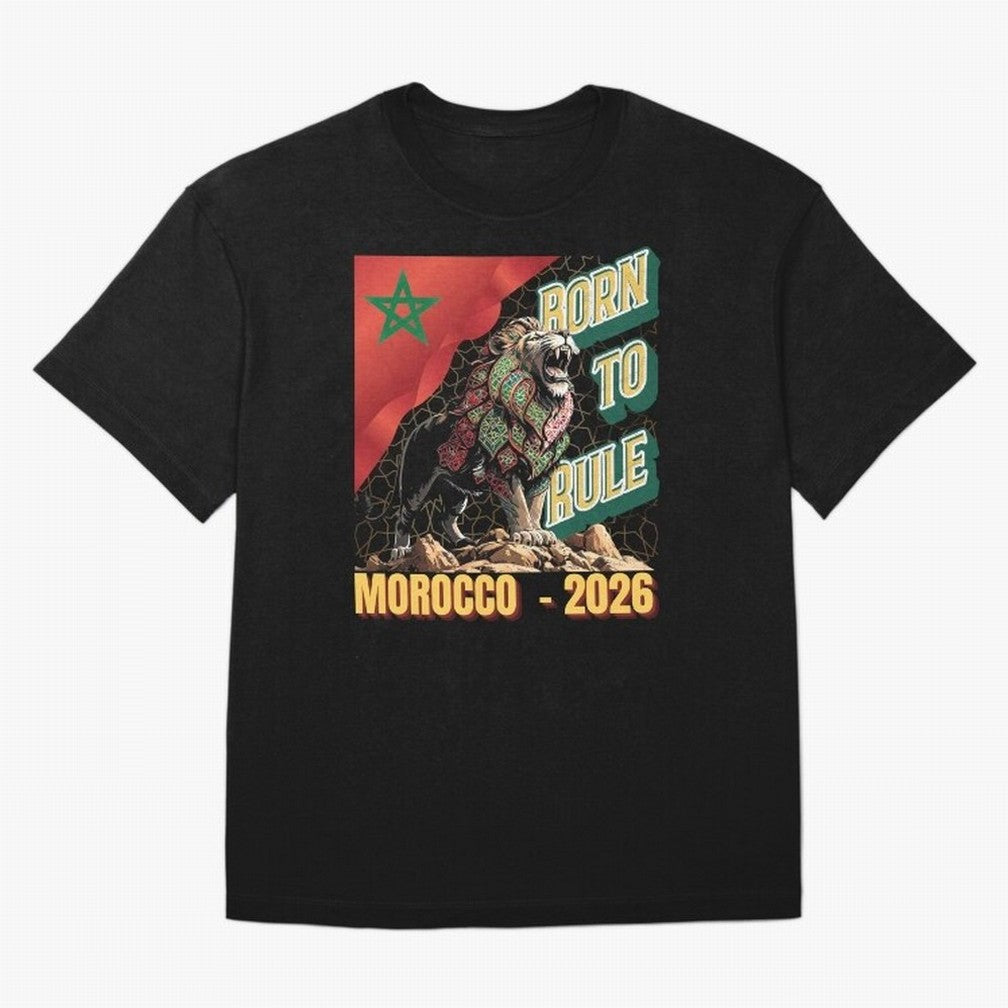Morocco Football - Born to Rule Classic T-Shirt Celebrate Supporters United by FIFA World Cup 2026 USA Canada Mexico Driven by CR7, Argentina and Brazil Energy, Stadium Memories, Football Loyalty, International Chants and Championship Tradition;