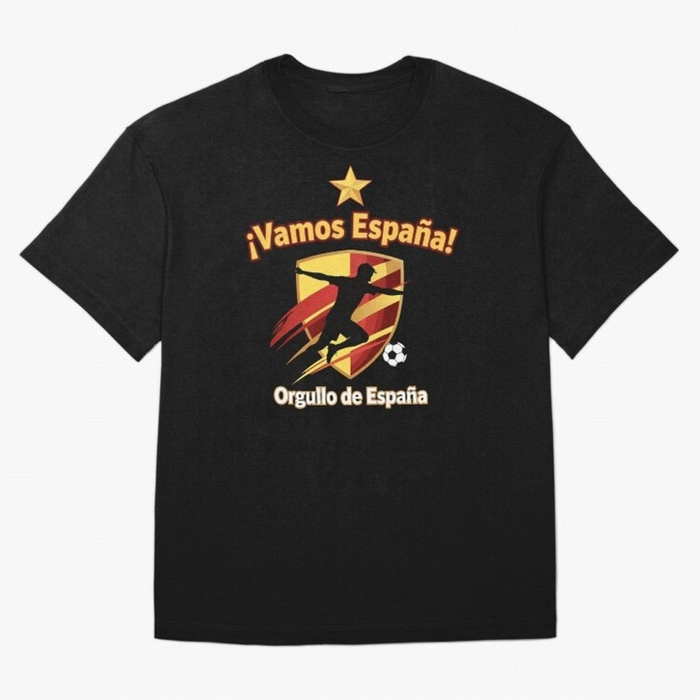Spain World Cup 2026 Fan Art Classic T-Shirt Make Your Look Match Global Football Passion for FIFA World Cup 2026 USA Canada Mexico, Centered on Messi, Neymar and Mbappe, Argentina and Brazil, Retro Football Energy, Iconic Rivalries, Trophy Chase