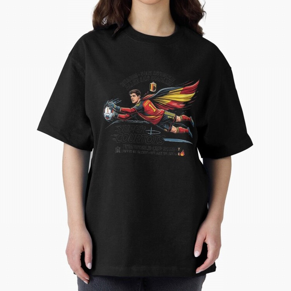Thibaut Courtois Fan Art Classic T-Shirt Show Your Tournament Heart for FIFA World Cup 2026 Group Stage with CR7 and Messi, Argentina, France and Brazil Energy, Championship Spirit, Famous Goals, Roaring Crowds and International Football Unity;