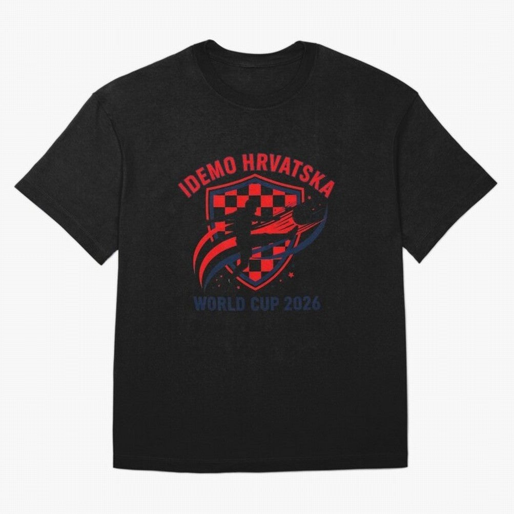Croatia World Cup 2026 Fan Art Classic T-Shirt Celebrate Golden Goal Energy in FIFA World Cup 2026 USA Canada Mexico Made for Mbappe, Germany Energy, Stadium Memories, Football Loyalty, International Chants and Championship Tradition; Perfect for