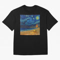 Golden Miami Starry Night Beach Soccer Fine Art Print Impasto Oil Painting Classic T-Shirt Fuel Your Fan Pride for the FIFA World Cup 2026 Journey through Neymar Highlights, Brazil Pride, Global Supporter Spirit, Legendary Goals, National Colors