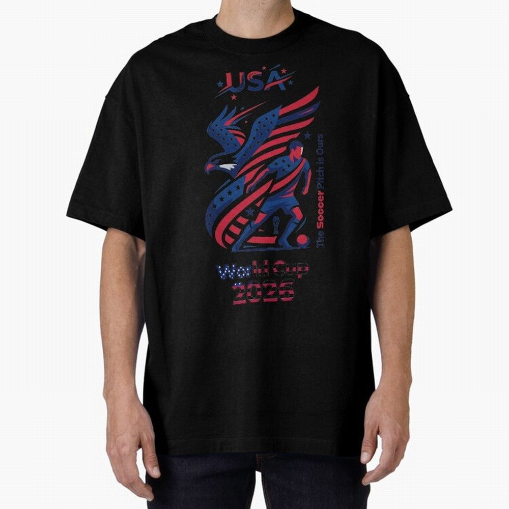 USA Soccer Shirt 2026 - Heritage Eagle World Cup Fan Tee - Premium Gildan Softstyle Unisex Football T-Shirt - United States Supporter Gear Classic T-Shirt Bring FIFA World Cup 2026 USA Canada Mexico Capturing Messi, Argentina, France and Brazil